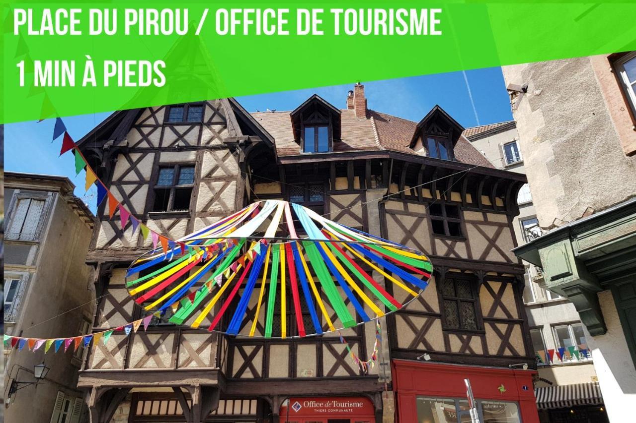 Le Double Pirou # 2 Appartements # Halte Auvergne Thiers Εξωτερικό φωτογραφία